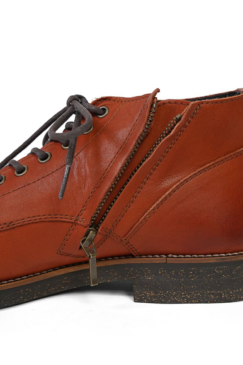 PADRONE(パドローネ) CHUKKA BOOTS with SIDE ZIP (WATER PROOF LEATHER) BAGGIO IV チャッカブーツ サイドジップ ウォータープルーフレザー PU7358-1222-16A