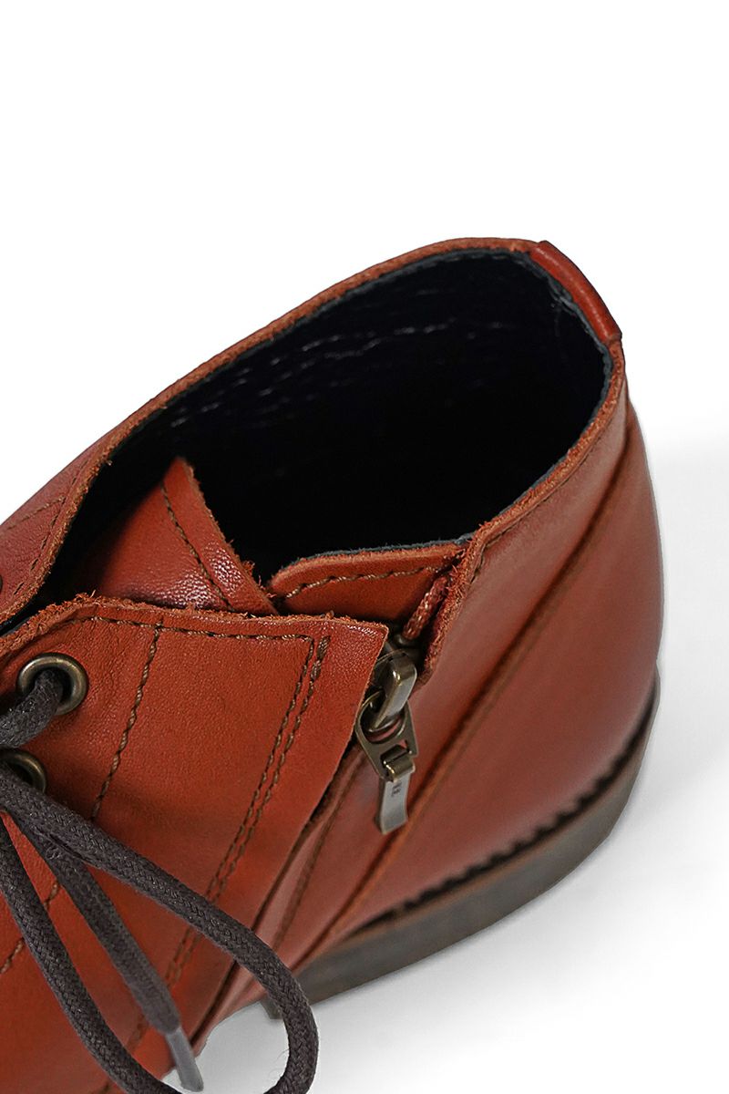 PADRONE(パドローネ) CHUKKA BOOTS with SIDE ZIP (WATER PROOF LEATHER) BAGGIO IV チャッカブーツ サイドジップ ウォータープルーフレザー PU7358-1222-16A