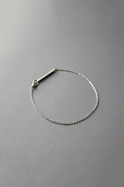 TEN.(テン) フラットケーブルチェーンブレスレット SV br-0044