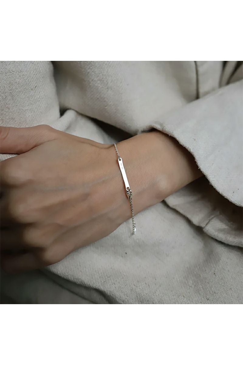 TEN.(テン) フラットケーブルチェーンブレスレット SV br-0044