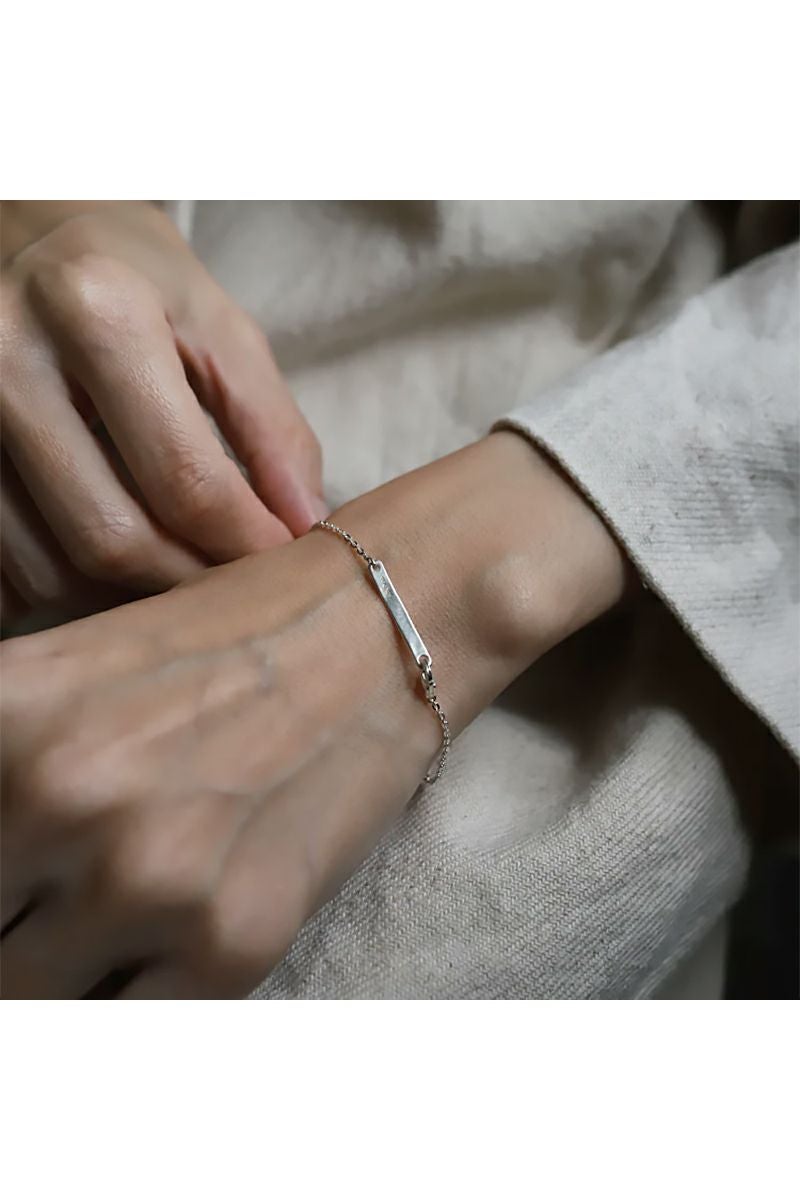 TEN.(テン) フラットケーブルチェーンブレスレット SV br-0044