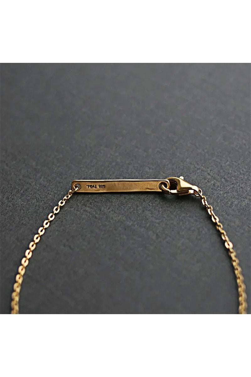 TEN ウィープブレスレット　ゴールド フラットケーブルチェーンブレスレット GD