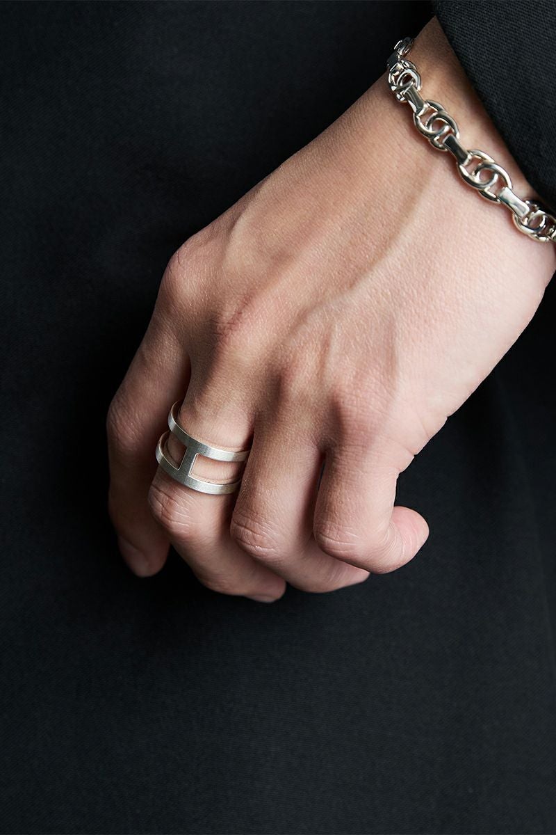 XOLO(ショロ) H Ring with Hair Line Hリングウィズヘアライン XOR112