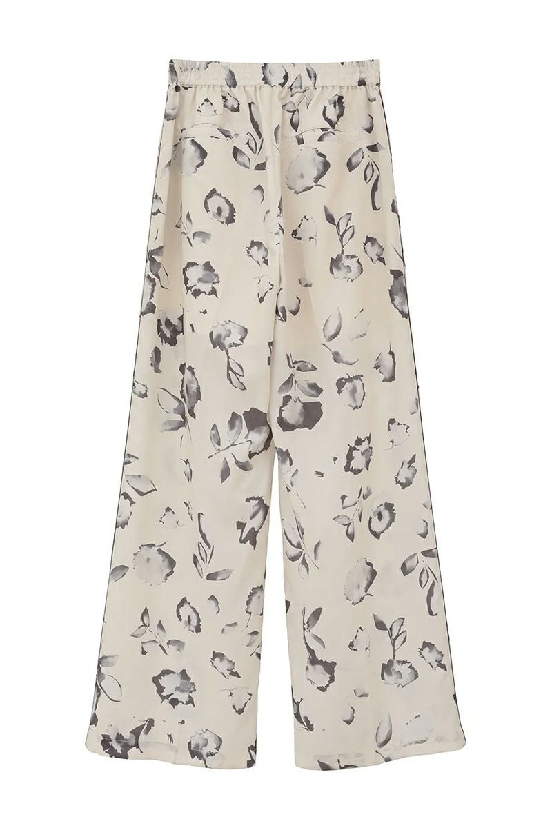 MANOF(マノフ) BLURRED FLOWER WIDE PANTS フラワーワイドパンツ 89110-7012