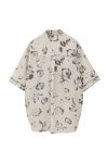 MANOF(マノフ) BLURRED FLOWER SHIRTS フラワーシャツ 89122-4012