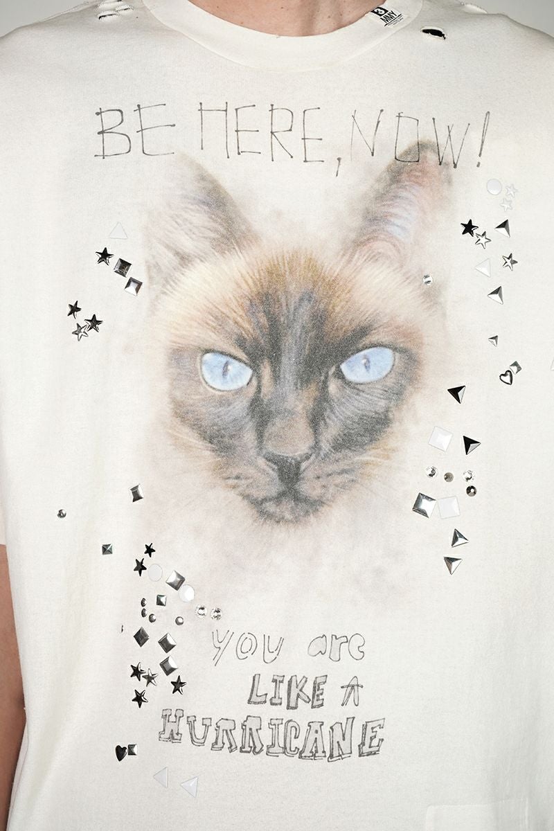 Maison MIHARA YASUHIRO(メゾン ミハラヤスヒロ)EMBELLISHED DISTRESSED TEE エンベルイッシュドディストレストTシャツ J15TS752