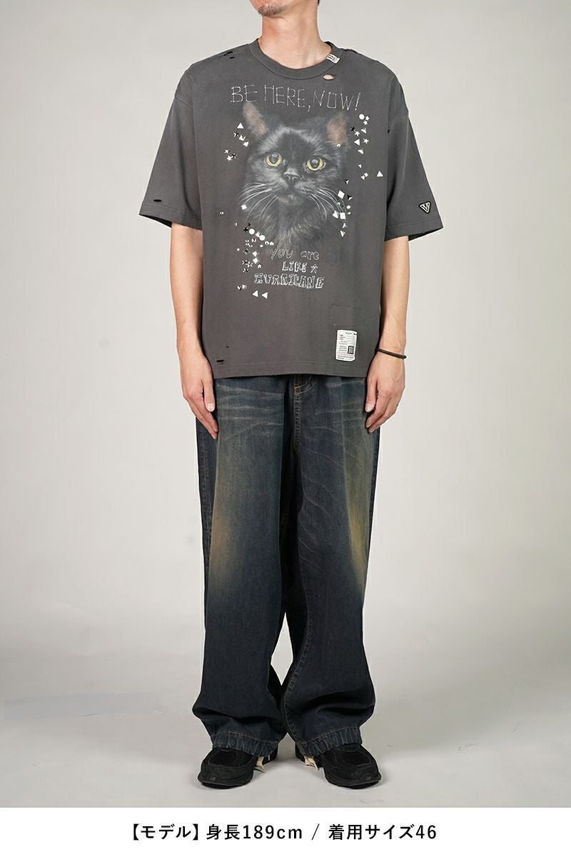 Maison MIHARA YASUHIRO(メゾン ミハラヤスヒロ)EMBELLISHED DISTRESSED TEE エンベルイッシュドディストレストTシャツ J15TS752