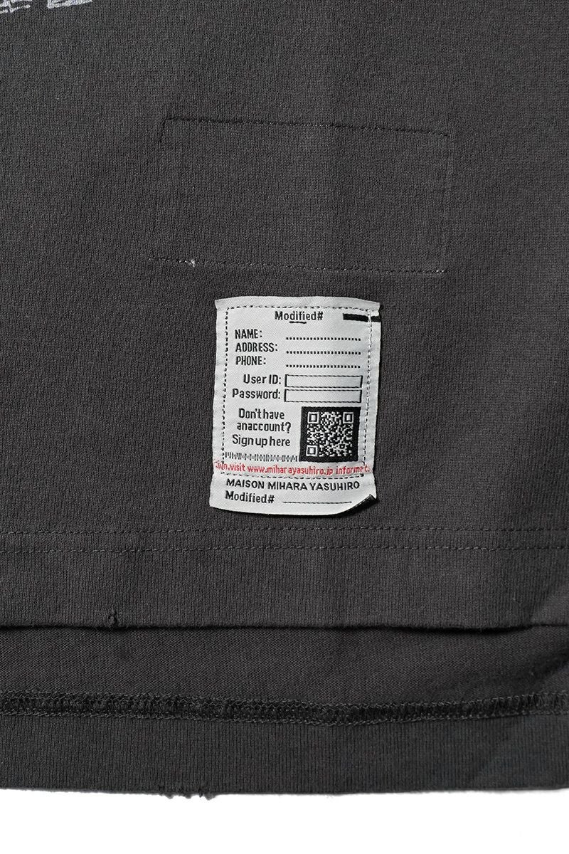 Maison MIHARA YASUHIRO(メゾン ミハラヤスヒロ)EMBELLISHED DISTRESSED TEE エンベルイッシュドディストレストTシャツ J15TS752