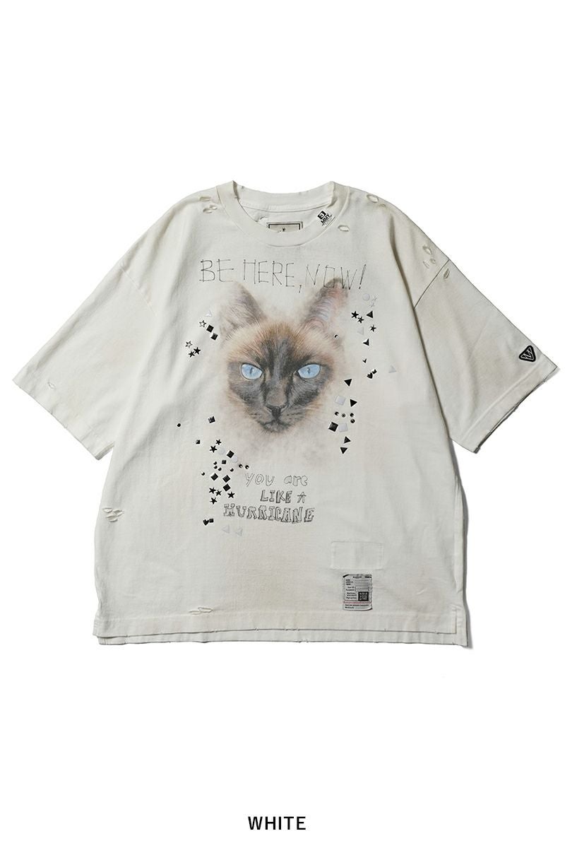 Maison MIHARA YASUHIRO(メゾン ミハラヤスヒロ)EMBELLISHED DISTRESSED TEE エンベルイッシュドディストレストTシャツ J15TS752