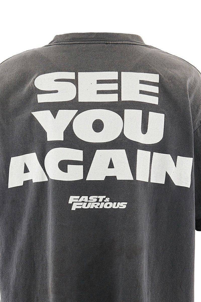 SAINT Mxxxxxx(セントマイケル) SM-HR1-0000-C74 / FF_SS TEE / Fast & Furious 7 / BLACK ワイルド・スピード SKY MISSION 半袖Tシャツ