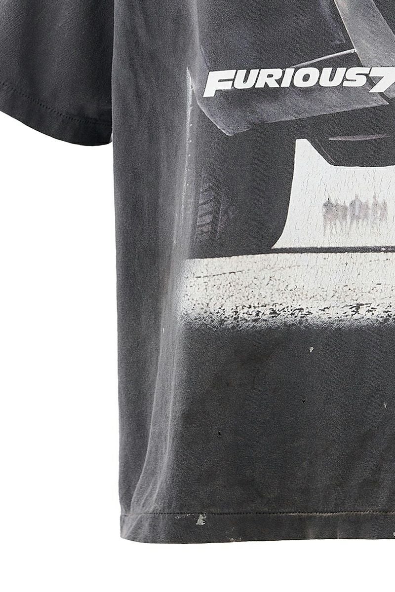 SAINT Mxxxxxx(セントマイケル) SM-HR1-0000-C74 / FF_SS TEE / Fast & Furious 7 / BLACK ワイルド・スピード SKY MISSION 半袖Tシャツ