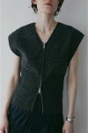 MANOF(マノフ) ZIP UP KNIT TOPS ジップアップニットトップス 89106-2182