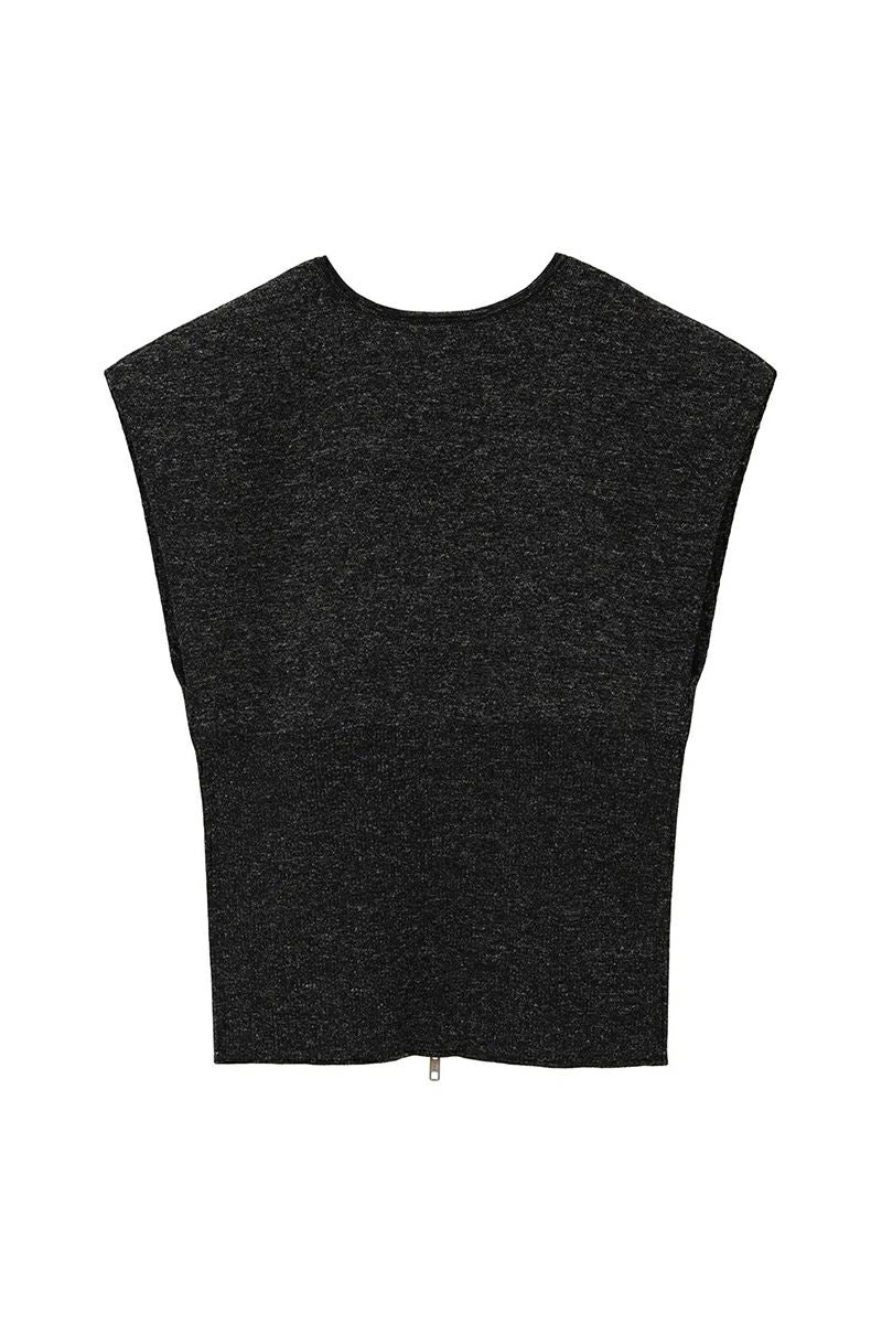 MANOF(マノフ) ZIP UP KNIT TOPS ジップアップニットトップス 89106-2182