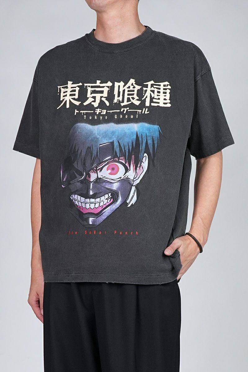THE SUGAR PUNCH(シュガーパンチ) SS T-Shirt(KANEKI MASK) 半袖Tシャツ 東京喰種トーキョーグール 金木研 カネキ TTGM25SM001