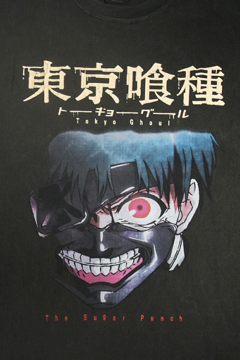 THE SUGAR PUNCH(シュガーパンチ) SS T-Shirt(KANEKI MASK) 半袖Tシャツ 東京喰種トーキョーグール 金木研 カネキ TTGM25SM001