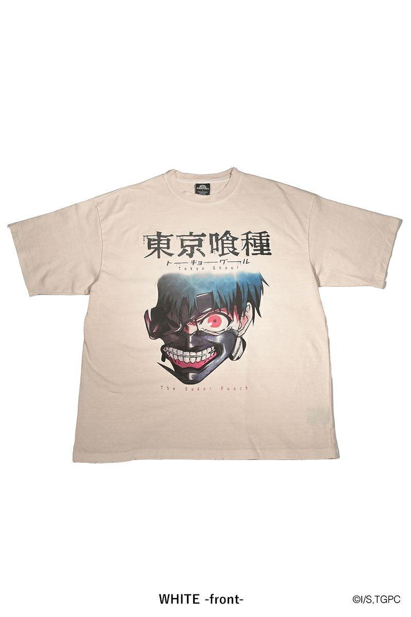 THE SUGAR PUNCH(シュガーパンチ) SS T-Shirt(KANEKI MASK) 半袖Tシャツ 東京喰種トーキョーグール 金木研 カネキ TTGM25SM001