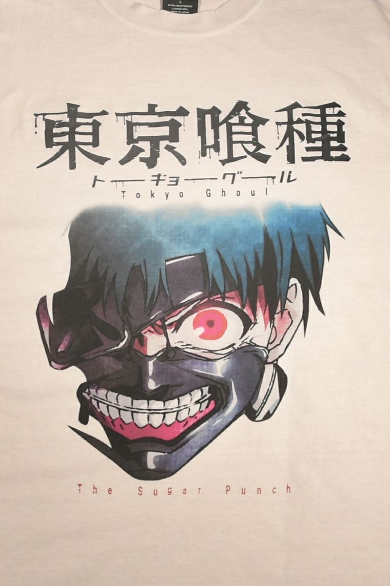 THE SUGAR PUNCH(シュガーパンチ) SS T-Shirt(KANEKI MASK) 半袖Tシャツ 東京喰種トーキョーグール 金木研 カネキ TTGM25SM001