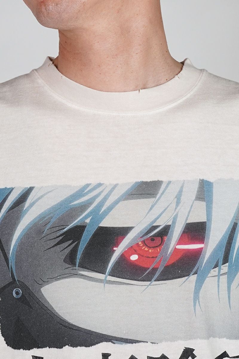 THE SUGAR PUNCH(シュガーパンチ) SS T-Shirt(KANEKI BACK BORN) 半袖Tシャツ 東京喰種トーキョーグール 金木研 カネキ TTGM25SM004