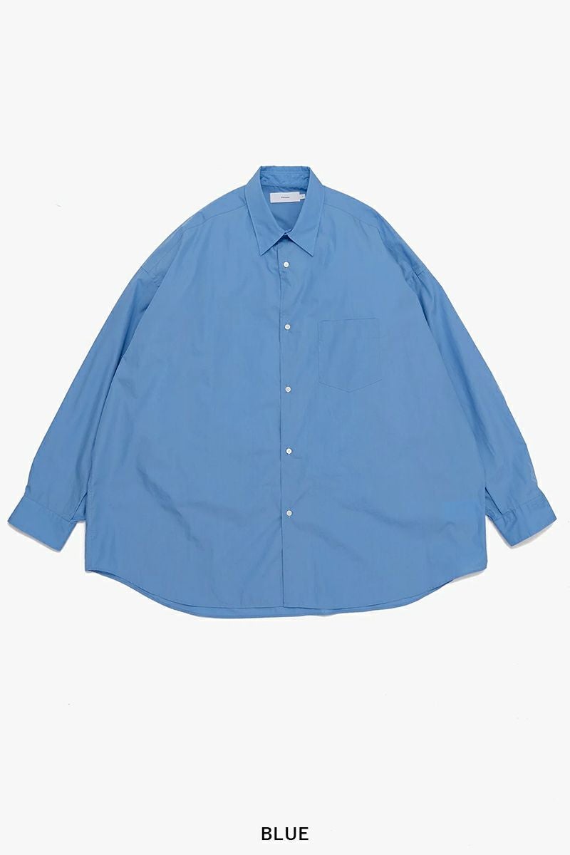 Graphpaper(グラフペーパー) Broad L/S Oversized Regular Collar Shirt ブロード長袖オーバーサイズレギュラーカラーシャツ GM253-50001B