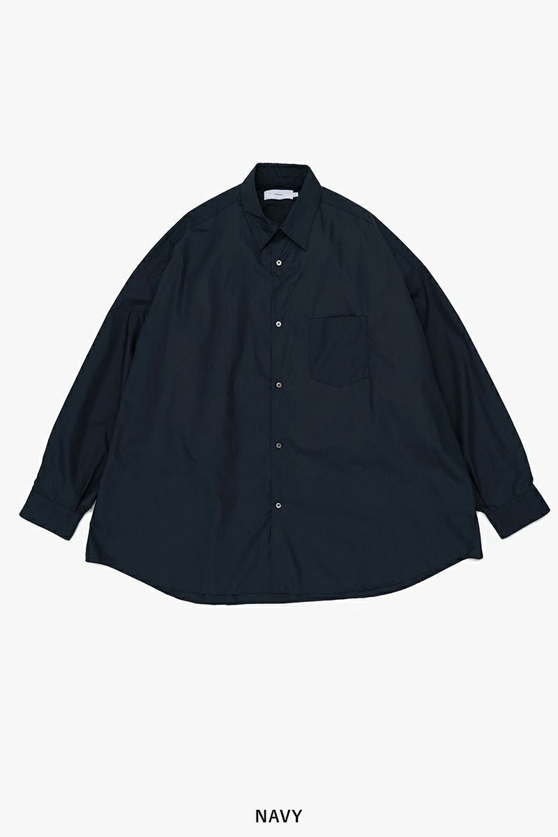 Graphpaper(グラフペーパー) Broad L/S Oversized Regular Collar Shirt ブロード長袖オーバーサイズレギュラーカラーシャツ GM253-50001B
