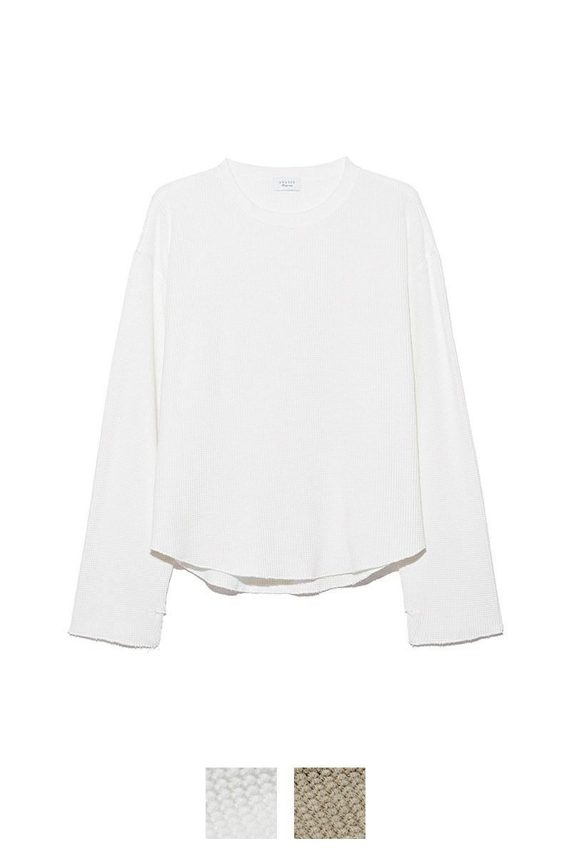 UNUSED(アンユーズド) | UNUSED(アンユーズド)Long-sleeve waffle T