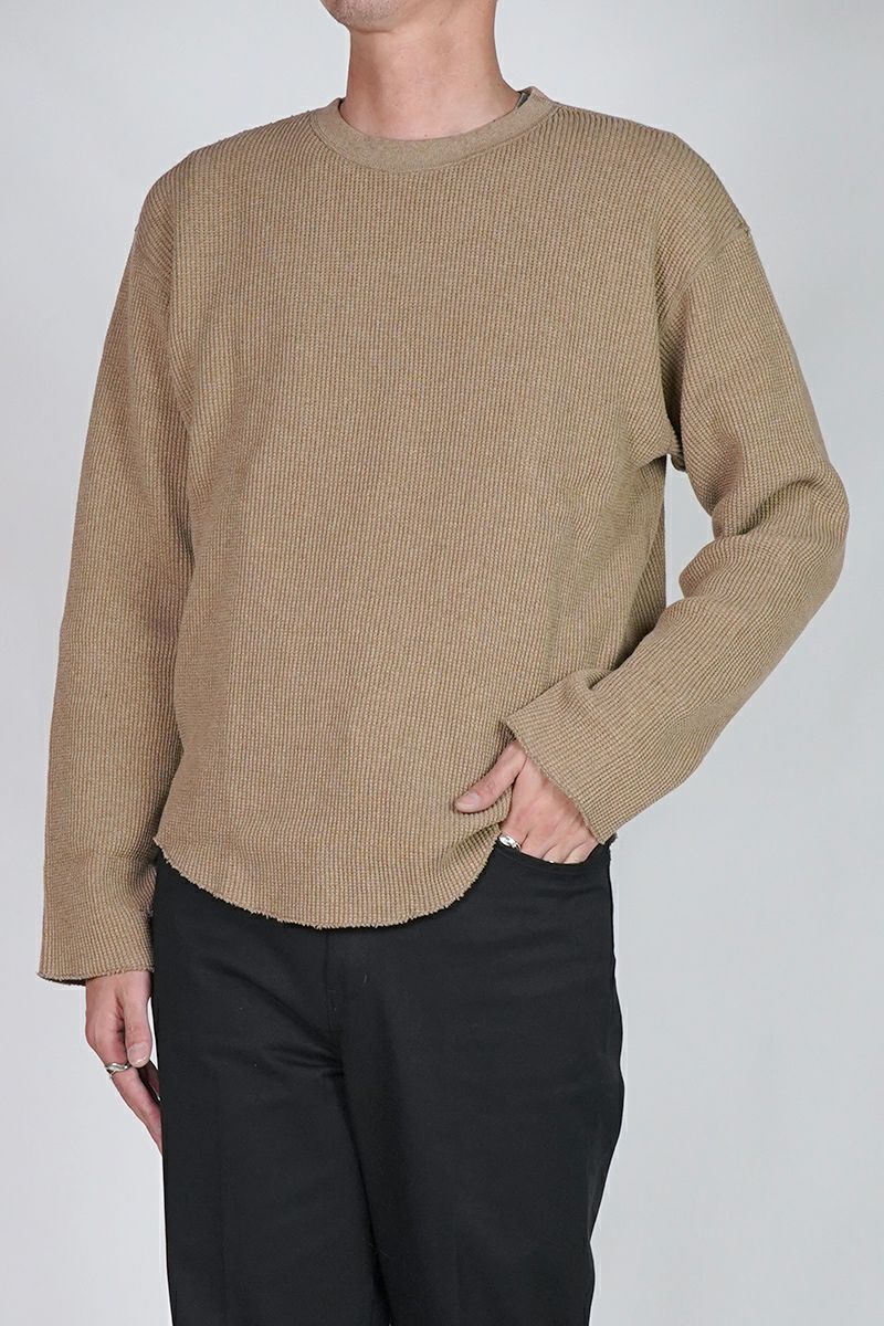 UNUSED(アンユーズド) | UNUSED(アンユーズド)Long-sleeve waffle T