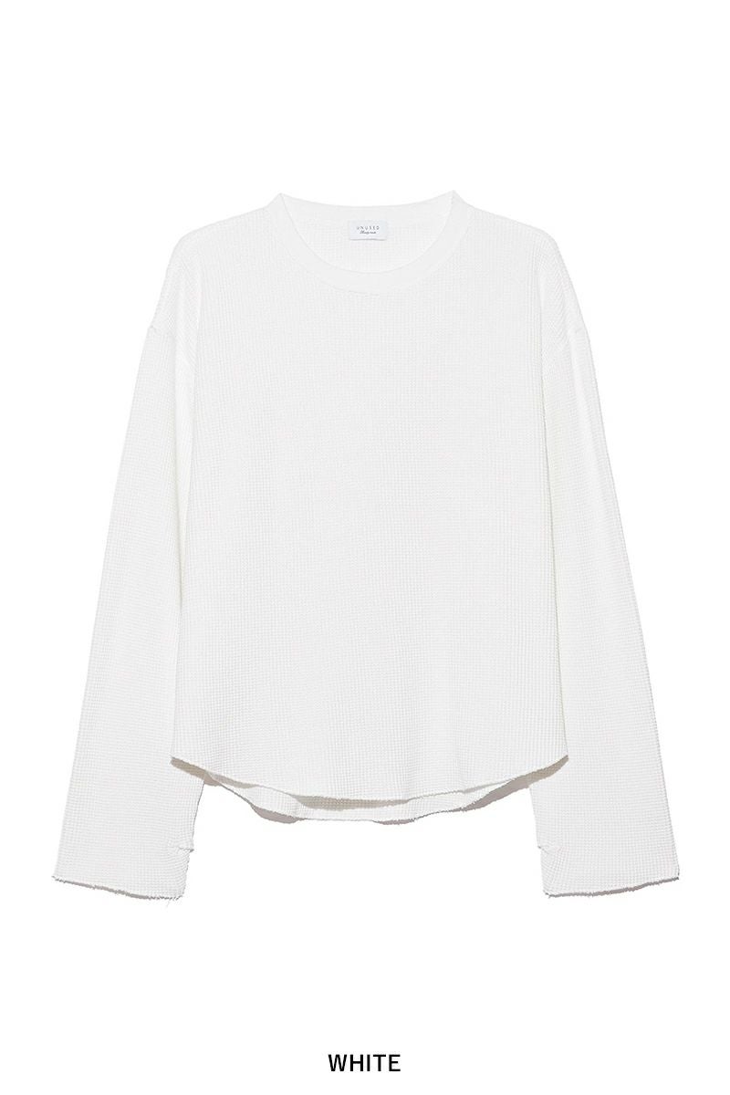 UNUSED(アンユーズド) Long-sleeve waffle T-shirt 長袖ワッフルTシャツ US2523