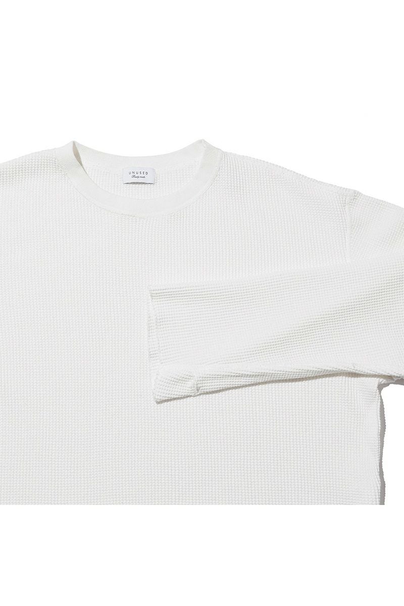 UNUSED(アンユーズド) Long-sleeve waffle T-shirt 長袖ワッフルTシャツ US2523