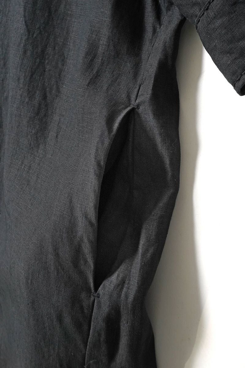 homspun(ホームスパン) リネンバイオ半袖プルオーバーワンピース 1642