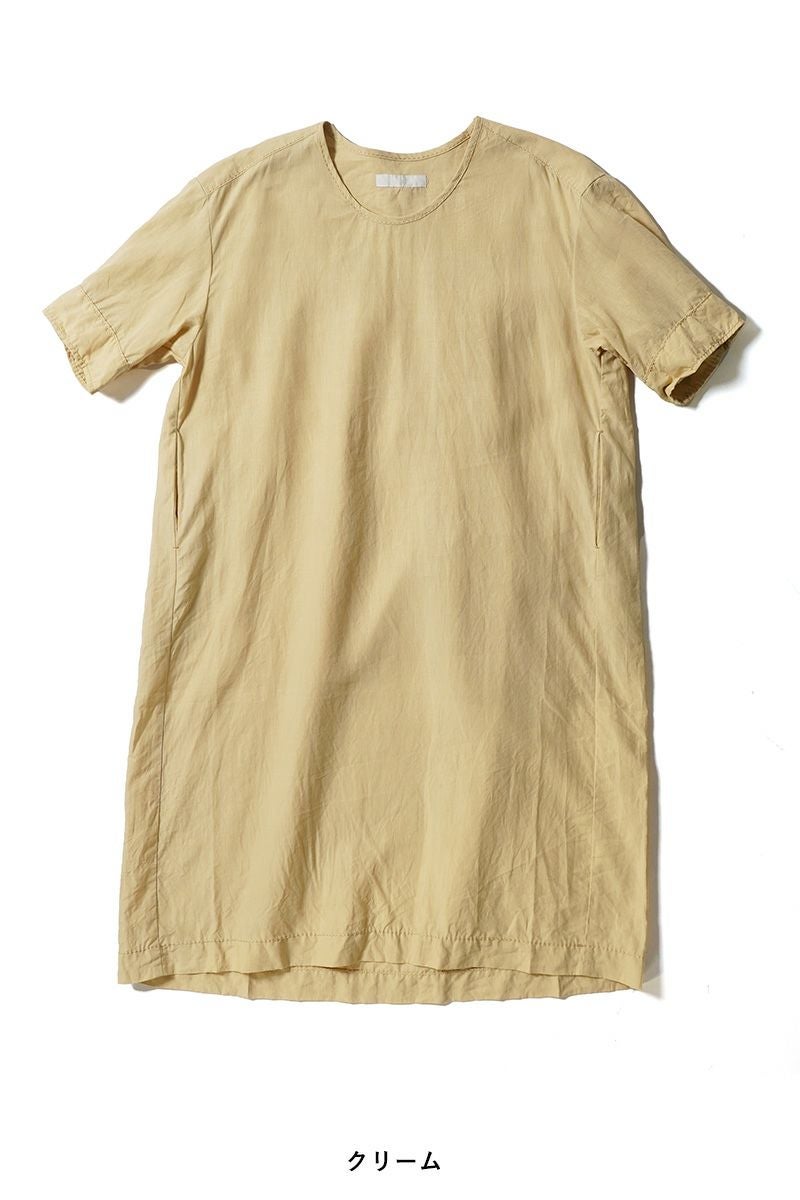 homspun(ホームスパン) リネンバイオ半袖プルオーバーワンピース 1642