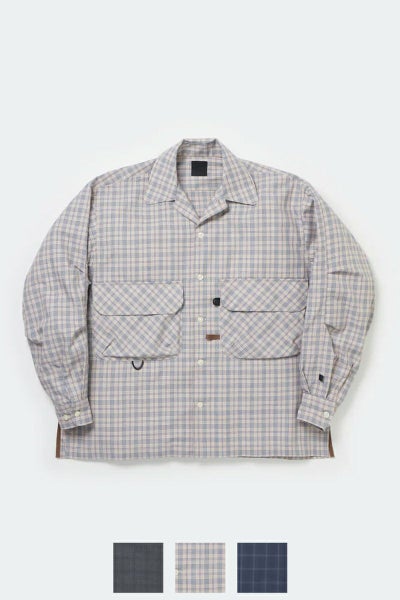 DAIWA PIER 39(ダイワピア39) TECH SPORTS OPEN COLLAR SHIRT L/S NOVA CHECK テック スポーツ オープンカラー ノバチェック 長袖シャツ BE-81025W