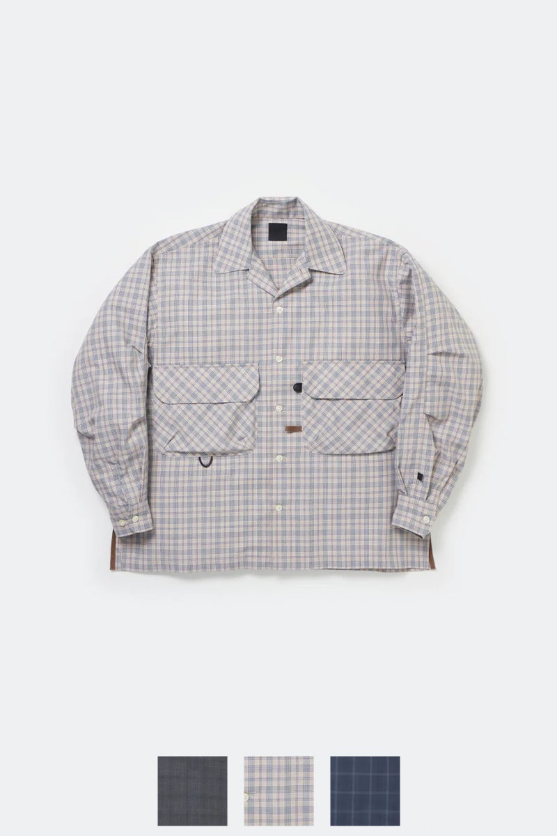 DAIWA PIER 39(ダイワピア39) TECH SPORTS OPEN COLLAR SHIRT L/S NOVA CHECK テック スポーツ オープンカラー ノバチェック 長袖シャツ BE-81025W