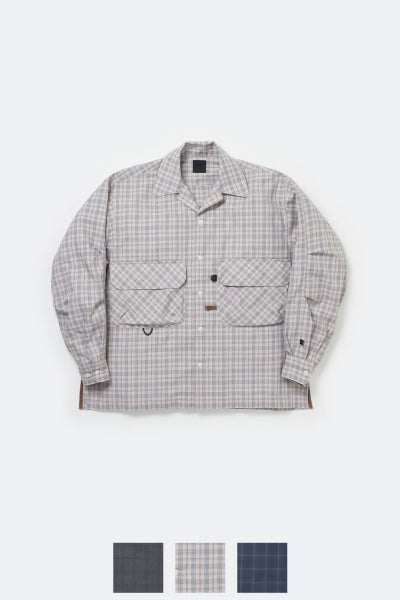 DAIWA PIER 39(ダイワピア39) TECH SPORTS OPEN COLLAR SHIRT L/S NOVA CHECK テック スポーツ オープンカラー ノバチェック 長袖シャツ BE-81025W