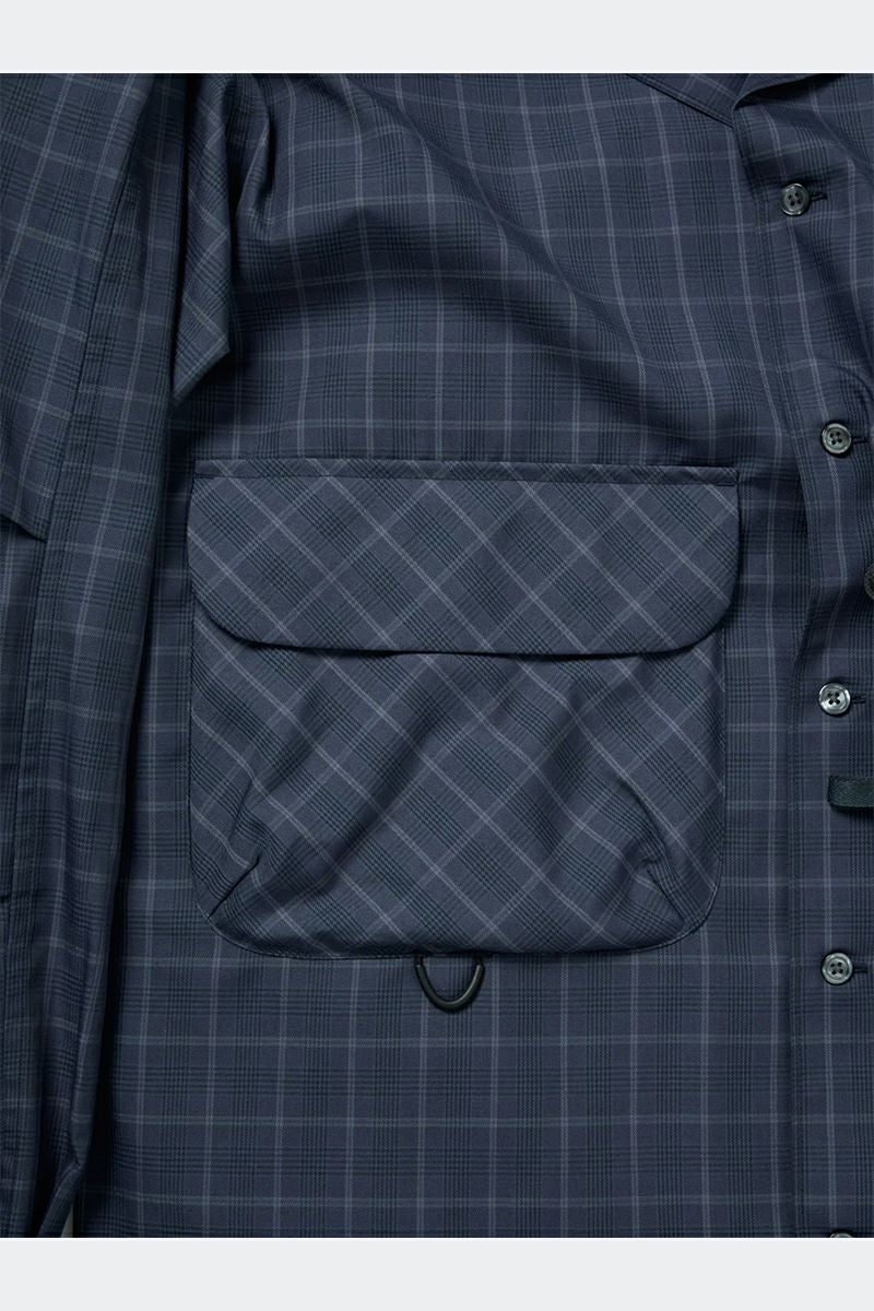 DAIWA PIER 39(ダイワピア39) TECH SPORTS OPEN COLLAR SHIRT L/S NOVA CHECK テック スポーツ オープンカラー ノバチェック 長袖シャツ BE-81025W