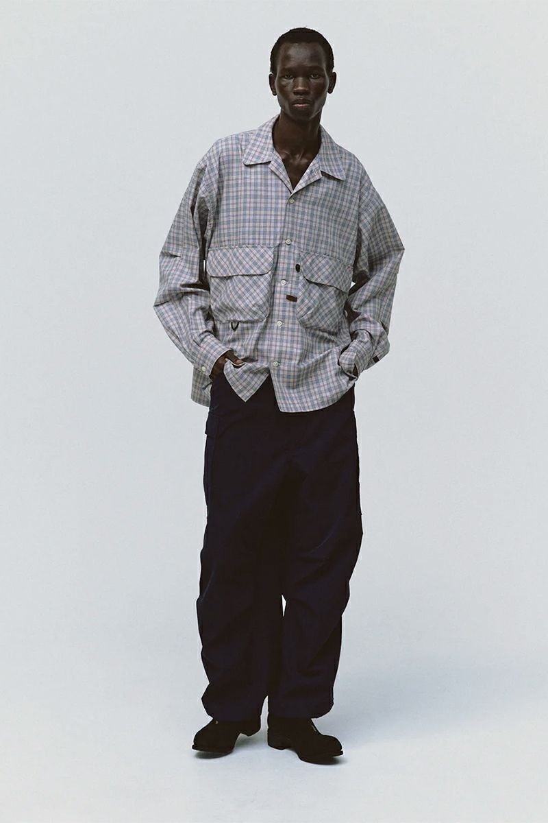 DAIWA PIER 39(ダイワピア39) TECH SPORTS OPEN COLLAR SHIRT L/S NOVA CHECK テック スポーツ オープンカラー ノバチェック 長袖シャツ BE-81025W