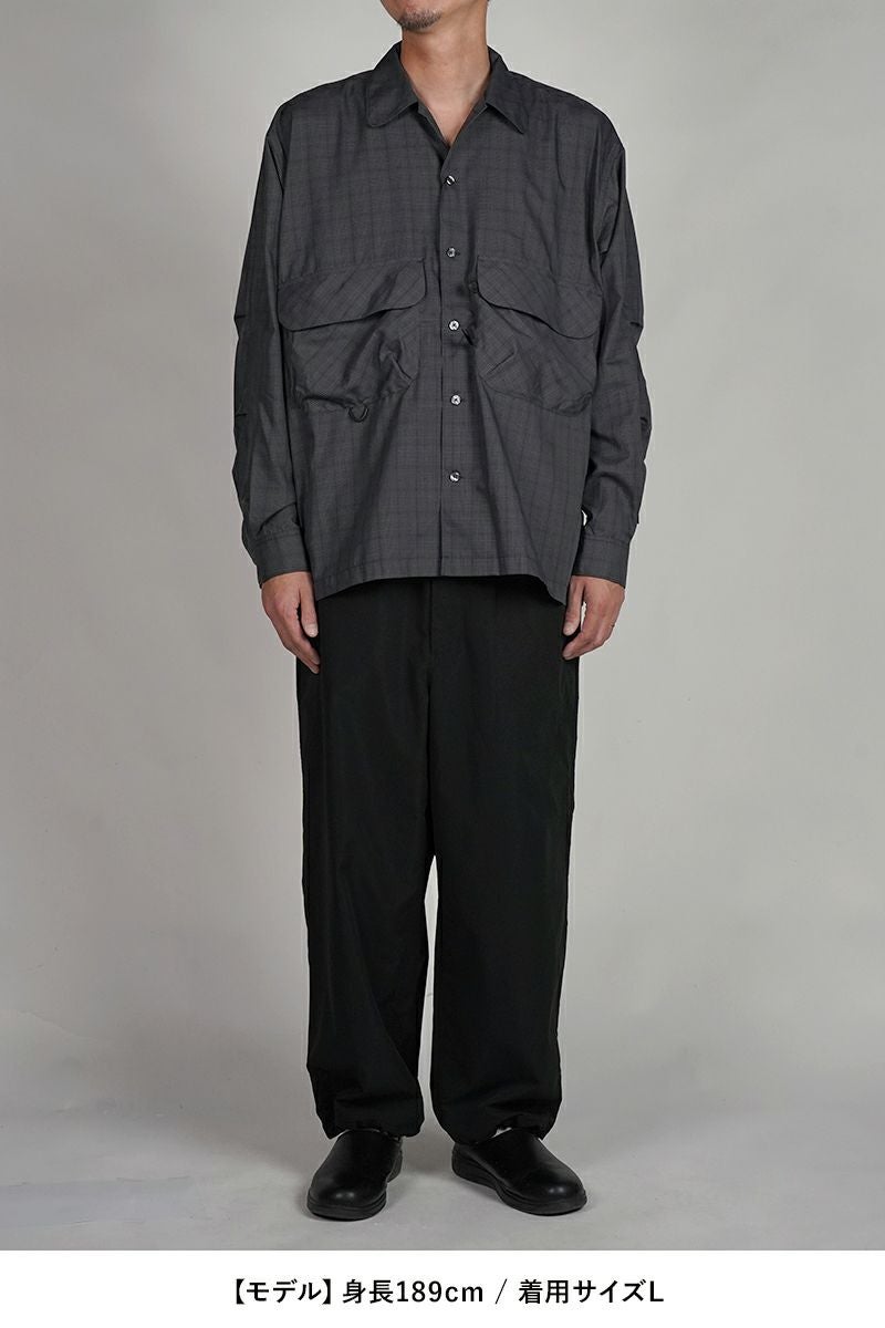 DAIWA PIER 39(ダイワピア39) TECH SPORTS OPEN COLLAR SHIRT L/S NOVA CHECK テック スポーツ オープンカラー ノバチェック 長袖シャツ BE-81025W