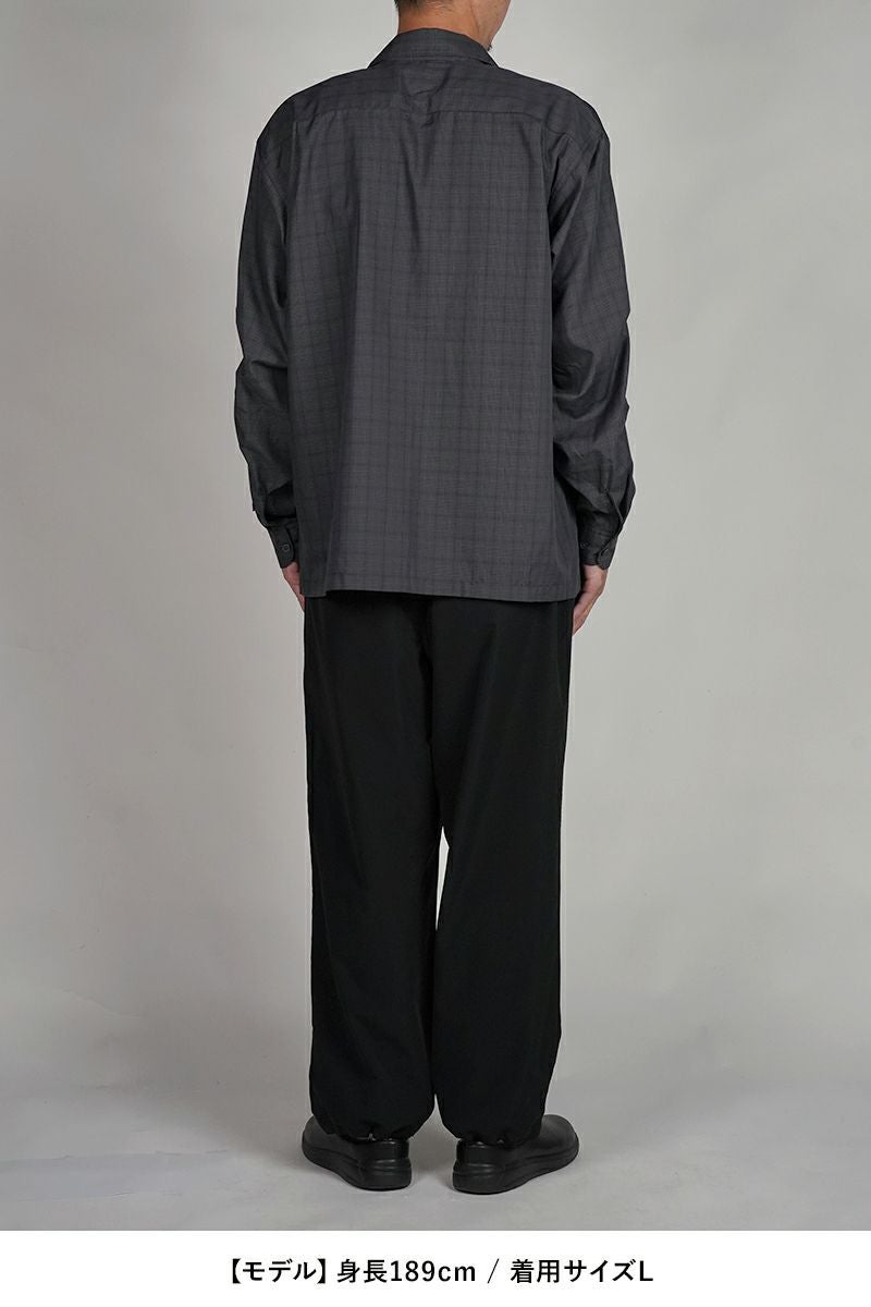 DAIWA PIER 39(ダイワピア39) TECH SPORTS OPEN COLLAR SHIRT L/S NOVA CHECK テック スポーツ オープンカラー ノバチェック 長袖シャツ BE-81025W