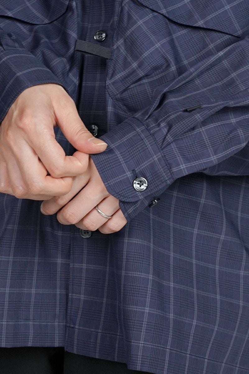 DAIWA PIER 39(ダイワピア39) W's TECH SPORTS OPEN COLLAR SHIRT L/S NOVA CHECK ウィメンズ テック スポーツ オープンカラー ノバチェック 長袖シャツ BE-81025WL