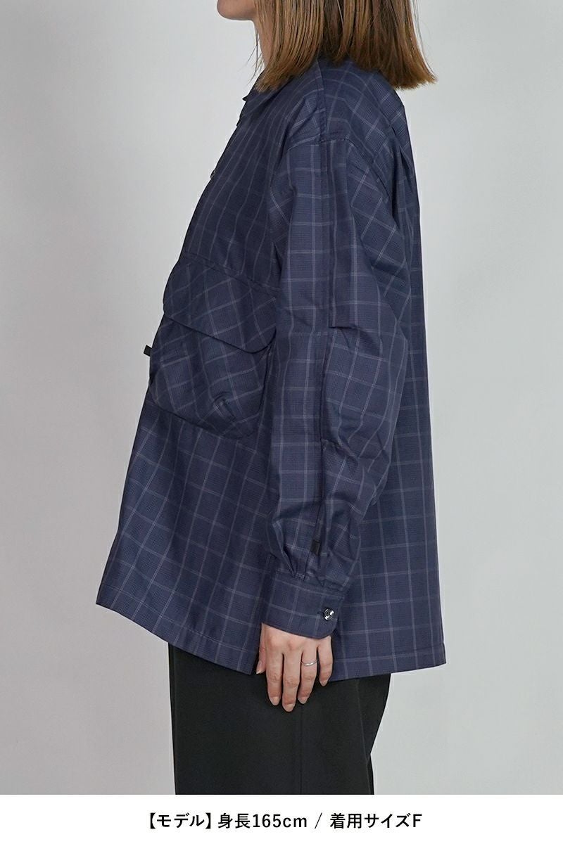 DAIWA PIER 39(ダイワピア39) W's TECH SPORTS OPEN COLLAR SHIRT L/S NOVA CHECK ウィメンズ テック スポーツ オープンカラー ノバチェック 長袖シャツ BE-81025WL