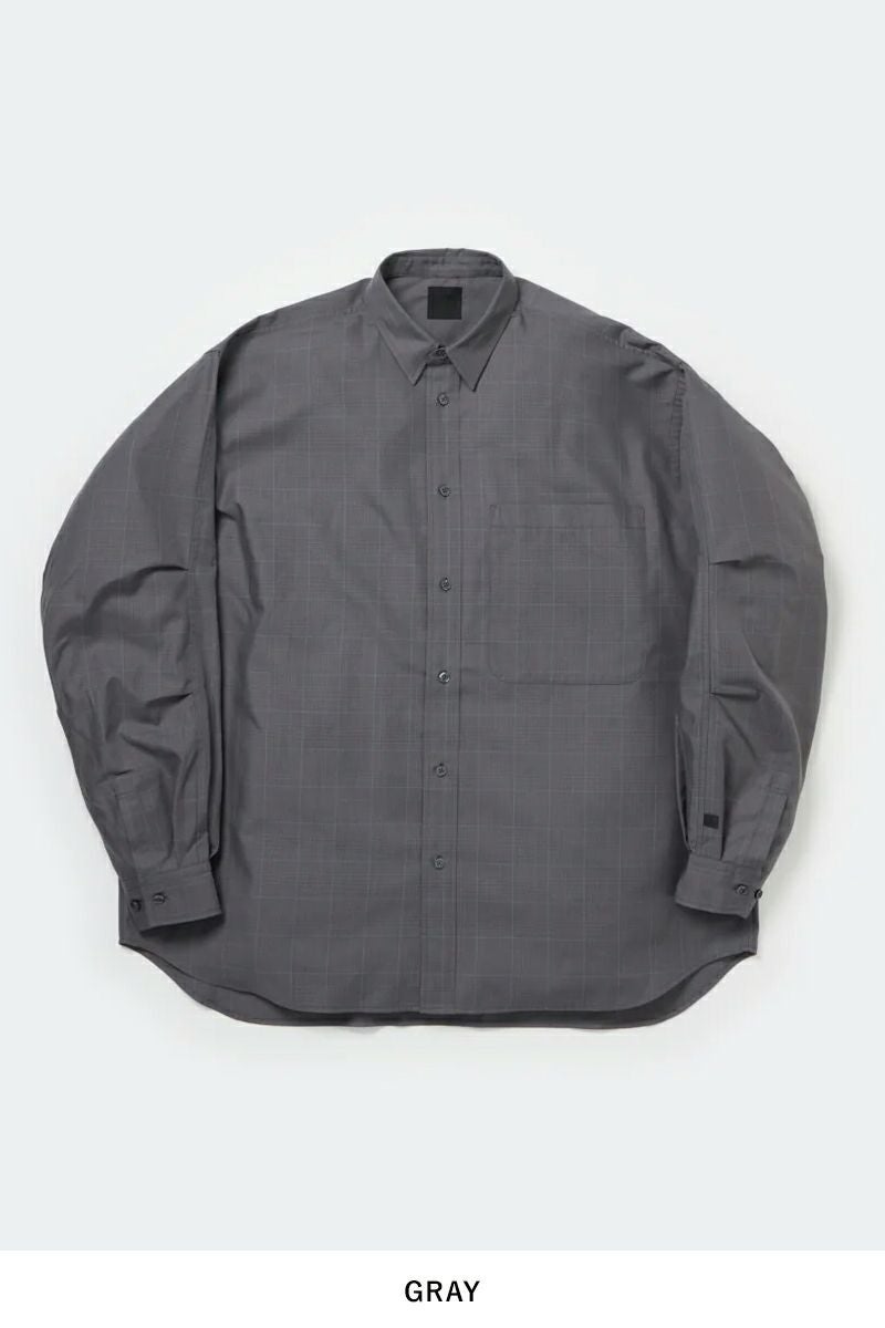 DAIWA PIER 39(ダイワピア39) TECH REGULAR COLLAR SHIRT L/S GLEN CHECK テック レギュラーカラー グレンチェック 長袖シャツ BE-82025W