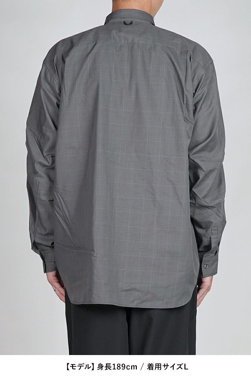 DAIWA PIER 39(ダイワピア39) TECH REGULAR COLLAR SHIRT L/S GLEN CHECK テック レギュラーカラー グレンチェック 長袖シャツ BE-82025W