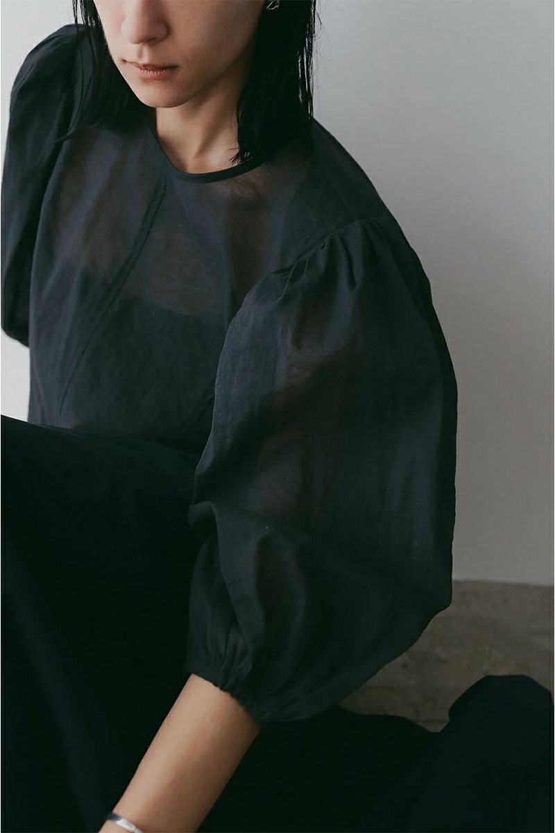 MANOF(マノフ) | MANOF(マノフ)SHEER GATHER BLOUSE シアーギャザー 