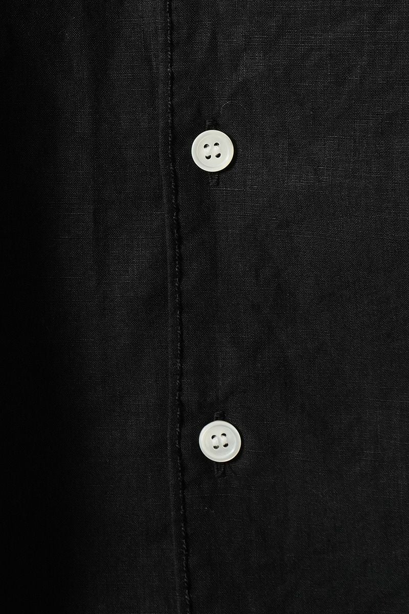 homspun(ホームスパン) リネンバイオ長袖シャツワンピース 1641