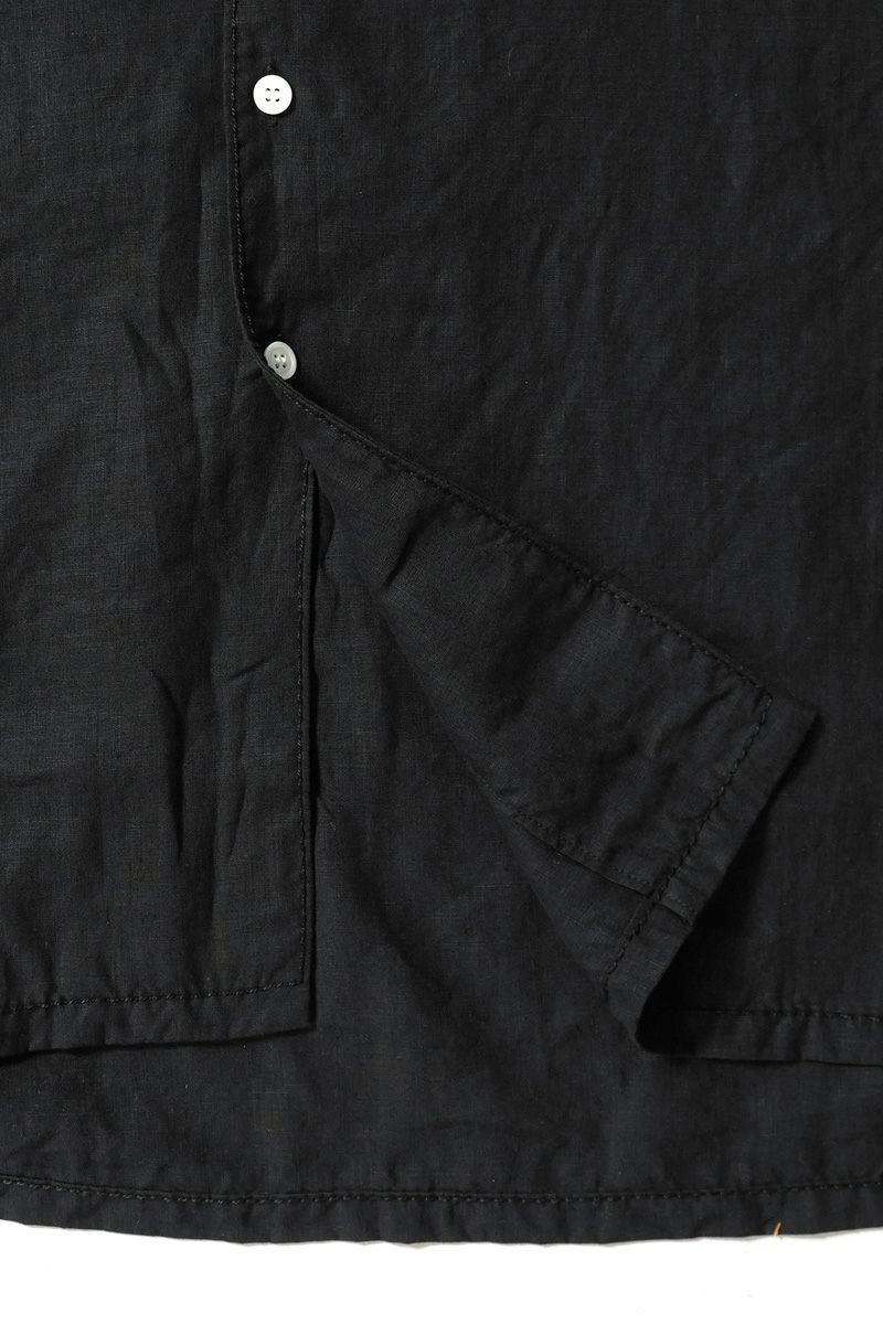 homspun(ホームスパン) リネンバイオ長袖シャツワンピース 1641