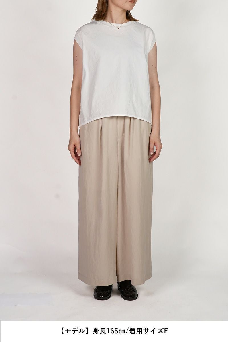 homspun(ホームスパン)  コンパクトウェザー ノースリーブブラウス 5743