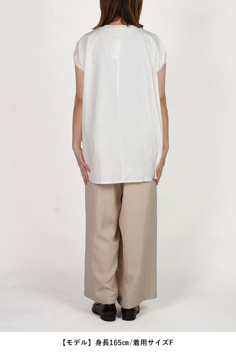 homspun(ホームスパン) コンパクトウェザー　ビッグノースリーブブラウス 5744