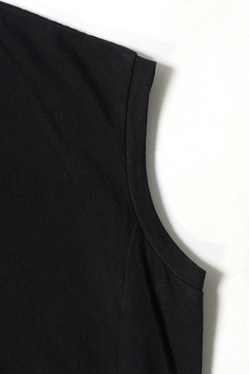 homspun(ホームスパン)30/1天竺ノースリーブワンピ－ス 6551