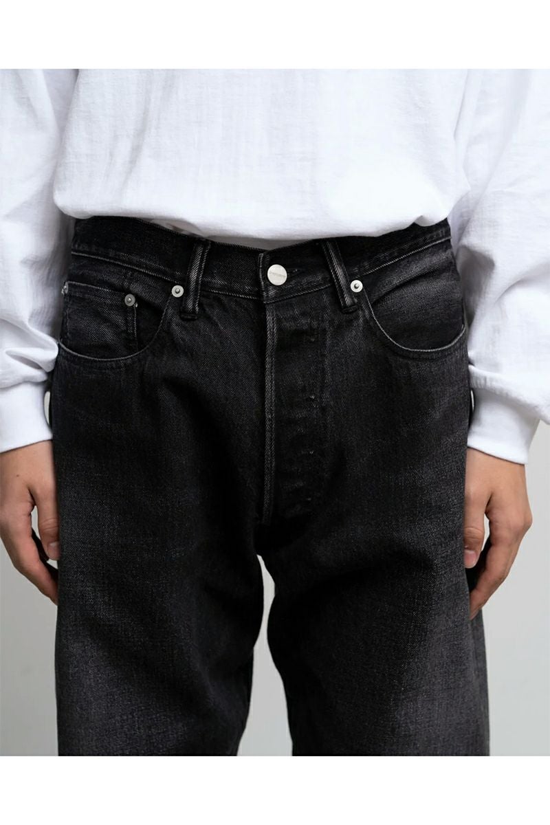 Graphpaper(グラフペーパー) Selvage Denim Five Pocket Tapered Pants -DARK FADE- セルヴィッチデニムファイブポケットテーパードパンツ ダークフェード GU253-40058DB