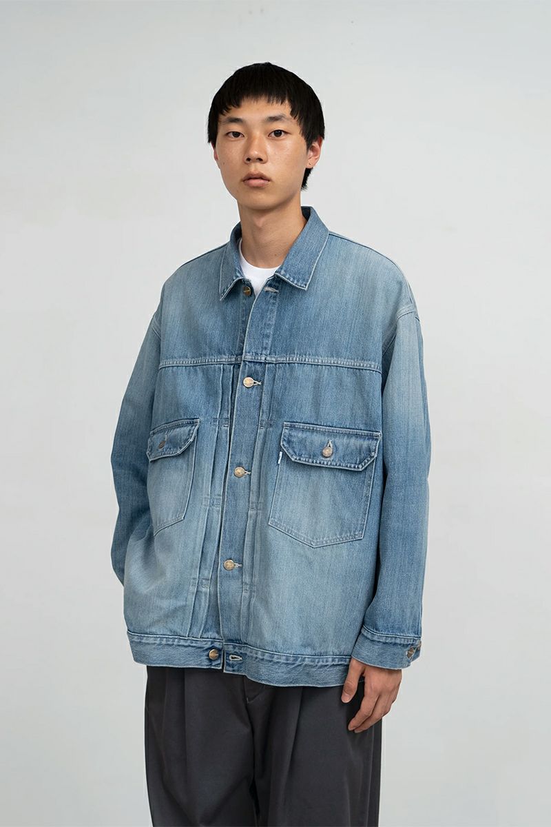 Graphpaper(グラフペーパー) Selvage Denim Jacket -LIGHT FADE- セルヴィッチデニムジャケット ライトフェード GM253-20054LB
