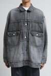 Graphpaper(グラフペーパー) Selvage Denim Jacket -LIGHT FADE- セルヴィッチデニムジャケット ライトフェード GM253-20054LB